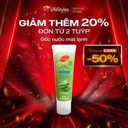 Thumbnail Gel bôi trơn LifeStyles Aloe Lubricant bôi trơn quan hệ gốc nước không chứa Paraben 50ml 1