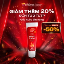 Thumbnail Gel bôi trơn LifeStyles Warm Lovin' tăng cảm giác ấm nóng không chứa Paraben 50ml 1