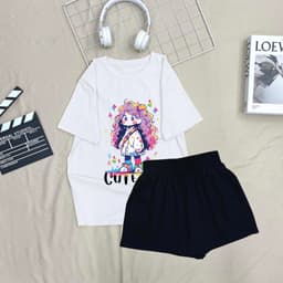 Thumbnail Set đồ nữ mùa hè - Đồ bộ nữ hình 'Cô Gái' có size cho cả mẹ và bè từ 15-65kg - LOZA BP359-SB359 1