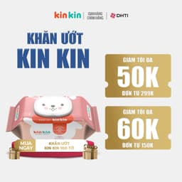 Thumbnail Khăn ướt Kinkin gói 80 tờ/100 tờ tiết kiệm cho mẹ - an toàn cho bé 1