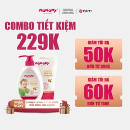 Thumbnail Nước rửa bình sữa Mamamy an toàn cho bé, rửa được rau củ quả thành phần thiên nhiên, an toàn chai/túi 600ml 1