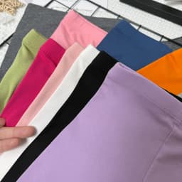 Thumbnail Quần Leggin Đùi Bé Gái Vải Co Dãn Cực Tốt Lên Ôm Siêu Yêu, Quần Legging Bé Gái, Quần Biker Thun Bé Gái Babyboo-Pibo- LGN 3