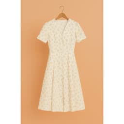 Thumbnail Váy hoa nhí cổ V dáng xòe nhẹ nhàng – váy vintage nữ Evalover V2025281 1