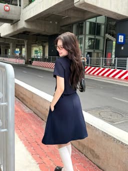 Thumbnail Set áo váy đũi cổ tàu GAGO Brand phong cách Chinese cách điệu tiểu thư sang trọng GA5092 GO5093 1