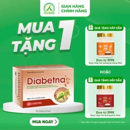 Thumbnail Combo 3 hộp viên uống dây thìa canh Diabetna Ích Nhân giúp ổn định đường huyết, tăng cường sức khoẻ 40 viên/hộp 1