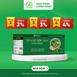 Thumbnail Trà giải độc gan Nam Dược giúp mát gan, tăng cường chức năng gan an toàn, hiệu quả - hộp 20 túi lọc 1
