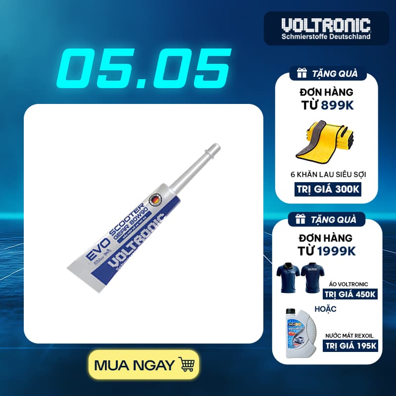 Ảnh Dầu hộp số - dầu lap Voltronic Evo Scooter Gear Oil 80w90 120ml 1