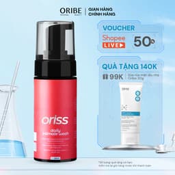 Thumbnail Dung dịch vệ sinh phụ nữ dạng bọt Oriss Daily Intimate Wash hỗ trợ làm sạch dịu nhẹ hương nước hoa 120ml 1