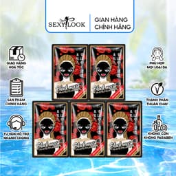 Thumbnail Mặt Nạ Đen Hoa Sơn Trà SEXYLOOK Dưỡng Ẩm Ngăn Ngừa Nếp Nhăn (5 miếng x 28ml) 1