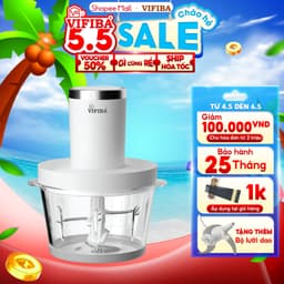Thumbnail Máy Xay Thịt Chính Hãng VIFIBA - Tặng Kèm 2 Bộ Lưỡi Dao - 2 Cấp Độ Xay Mạnh, Xay Thịt Đông Đá,.. 1
