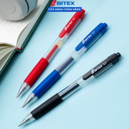 Thumbnail Bút gel Bitex mực xanh, đỏ, đen G03 ngòi mực 0.7mm 3
