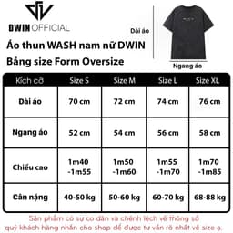 Thumbnail Áo thun WASH nam nữ DWIN basic tee tay lỡ phông cotton unisex oversize form rộng local brand tshirt 2