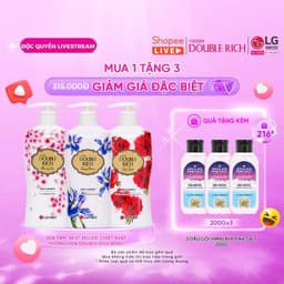 Thumbnail [LIVE HANNAH 05.05 | MUA 1 TẶNG 3] Sữa tắm Double Rich Hương hoa 800ml 1