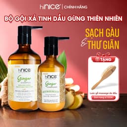 Thumbnail Bộ Gội Xả Tinh Dầu Gừng Thiên Nhiên hiNICE Ginger Hỗ Trợ Phục Hồi Tóc Khô Xơ, Sạch Gàu 1