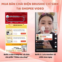 Thumbnail Bàn chải điện Brushie Ultra Plus x5 chế độ làm sạch, tích hợp kèm đầu rửa mặt tiện lợi, bảo hành 1 đổi 1 trong 1000 ngày 2