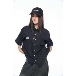 Thumbnail Áo sơ mi POCKETY SHIRT Cotton lạnh Màu Trắng, Đen PARADOX SM5V0302 1