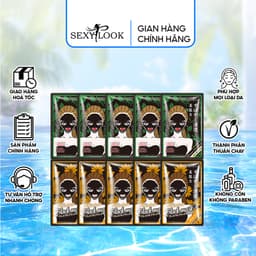 Thumbnail Combo Giảm Mụn Chuyên Sâu SEXYLOOK (5 Mặt nạ đen tràm trà + 5 Mặt nạ đen hoa cúc) (10 miếng x 28ml) 1
