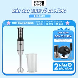 Thumbnail Máy xay sinh tố cầm tay đa năng Lebenlang LBL4589, công suất 1000W, bảo hành 2 năm – hàng chính hãng 1