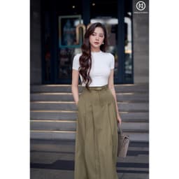 Thumbnail Áo thun MOLLYNISTA tay ngắn cổ tròn form basic chất vải thun cao cấp mềm dày dặn thoáng mát tôn dáng 3