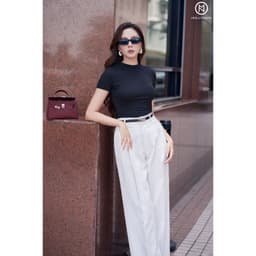 Thumbnail Áo thun MOLLYNISTA tay ngắn cổ tròn form basic chất vải thun cao cấp mềm dày dặn thoáng mát tôn dáng 2