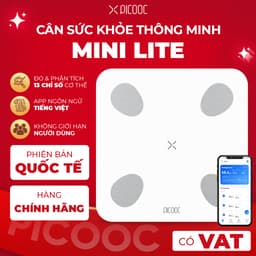 Thumbnail Cân Điện Tử Thông Minh PICOOC Mini Lite - Phân Tích 13 Chỉ Số Cơ Thể - APP TIẾNG VIỆT - BH 12 THÁNG 1