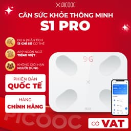 Thumbnail Cân Điện Tử Thông Minh PICOOC S1 Pro_ Đo 13 chỉ số cơ thể và nhịp tim_ Bảo Hành 12 tháng_Bản Quốc Tế 1