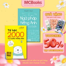 Thumbnail Combo Sách - Tự Học Ngữ Pháp tiếng Anh cơ bản + 2000 Từ Vựng - MCBooks - Khổ nhỏ cầm tay 1