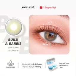 Thumbnail Lens xám tây có độ cận 0-8 Build a Barbie tự nhiên hiệu Angel Eyes (Lens màu xám khói có độ cận | Kính áp tròng màu xám) 1