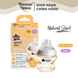Thumbnail Bình Sữa PPSU Ty Siêu Mềm Tự Nhiên Tommee Tippee 150ml, Núm Ty Của Bình 0-3 Tháng 1
