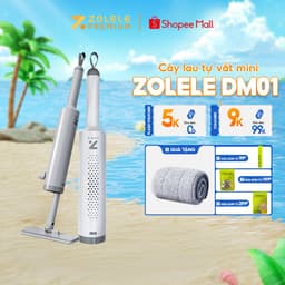 Thumbnail Cây lau mini tự vắt ZOLELE lau kính, lau bàn nhỏ gọn cầm tay tháo rời tiện lợi DM01 ( Màu Xám ) 1
