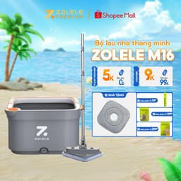 Thumbnail Bộ cây lau nhà 360 độ ZOLELE tự tách nước bẩn ngăn nước sạch và nước bẩn thông minh M16 - Chính hãng 1