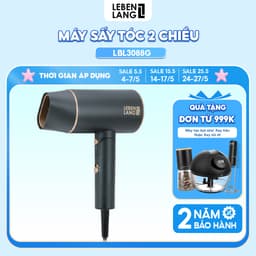 Thumbnail Máy sấy tóc Lebenlang LBH3088,2100W, 2 chiều nóng lạnh, bấm giữ nút, gấp gọn, chống xơ rối tóc 1