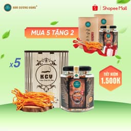 Thumbnail Đông Trùng Hạ Thảo Khô Tăng Đề Kháng Kim Cương Vàng Giảm Mệt Mõi Ngủ Ngon Chính Hãng Hộp 10 Gramm 4