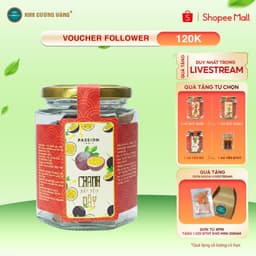 Thumbnail Chanh Dây Sấy Dẻo ít Đường Chua Ngọt Kim Cương Vàng Lọ 120 gram 1
