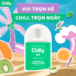 Thumbnail Dung dịch vệ sinh phụ nữ Chilly Gel chiết xuất bạc hà se se lạnh, bùng tươi mát chai 200ml 1