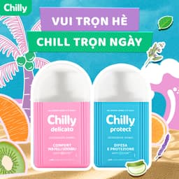 Thumbnail Combo 2 Dung dịch vệ sinh phụ nữ Chilly Delicato + Protect dưỡng ẩm ngừa vi khuẩn, chai 200ml x 2 1