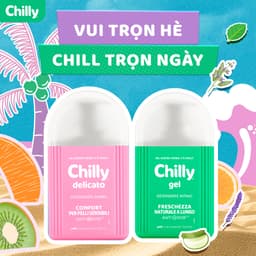 Thumbnail Combo 2 Dung dịch vệ sinh phụ nữ Chilly Gel + Delicato dưỡng ẩm, chiết xuất bạc hà se se lạnh, chai 200ml x 2 1