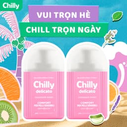 Thumbnail Combo 2 Dung dịch vệ sinh phụ nữ Chilly Delicato chiết xuất lô hội dưỡng mềm mại, sạch dịu êm chai 200ml 1
