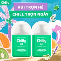 Thumbnail Combo 2 Dung dịch vệ sinh phụ nữ Chilly Gel chiết xuất bạc hà se se lạnh, bùng tươi mát chai 200ml 1