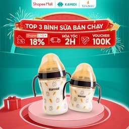Thumbnail Bình Sữa Kamidi Chất Liệu PPSU Họa Tiết Thỏ Dung Tích 210ml/300ml 1