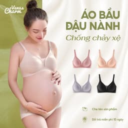 Thumbnail Áo lót bầu, áo ngực bầu không gọng Venus Charm cho bà bầu sau sinh và cho con bú chống chảy xệ W116 1