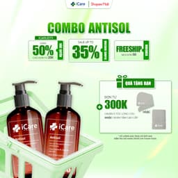 Thumbnail Combo 2 Chai Dầu Gội Sạch Gàu Antisol | Thương Hiệu iCare Pharma | Làm Sạch Gàu Nấm Ngứa Da Đầu | Chiết Xuất Dược Liệu 1
