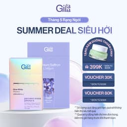 Thumbnail Combo Căng Bóng Trắng Da Bột Ngậm Glutathione C (3g x 30 gói) và Bột Uống Collagen Gilaa (2g x 60 gói) 1