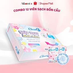 Thumbnail Combo 12 Viên sạch bồn cầu CleanZ thả bồn cầu sạch khuẩn tẩy sạch mảng bám khử mùi diệt vi khuẩn toilet 1