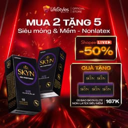 Thumbnail Bao cao su Lifestyles Skyn siêu mỏng hộp 10 bcs/12 bcs 1