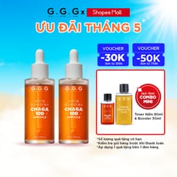 Thumbnail Bộ 2 Booster Nấm Chaga 50ml Cấp ẩm chuyên sâu & Phục hồi Dịu da Tức thì - G.G.G Uniq Booster Chagga 50ml 1