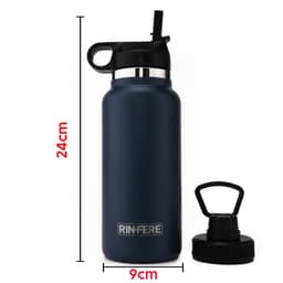 Thumbnail Bình Giữ Nhiệt Rinfere Với Combo 2 Nắp, Dụng Cụ Vệ Sinh Ống Hút (950ml) - Khắc Tên Theo Yêu Cầu 2