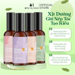 Thumbnail Xịt giữ nếp tạo kiểu và dưỡng tóc 3in1 MACALAND 100ml hương thơm nước hoa cho tóc 2