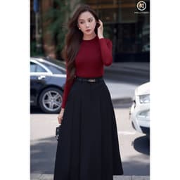 Thumbnail Áo thun MOLLYNISTA tay dài cổ tròn form basic chất vải thun cao cấp mềm dày dặn thoáng mát tôn dáng 3