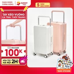 Thumbnail Vali kéo du lịch SUNNY LUNA chính hãng size 20-24, xách tay-kí gửi hạn chế va đập 2